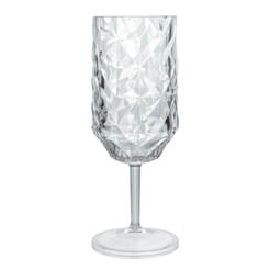 Plastic wine glass 400ml Prisma clear