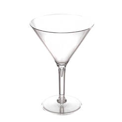 Plastic martini glass 280ml f11.5 x 16.6cm Premium