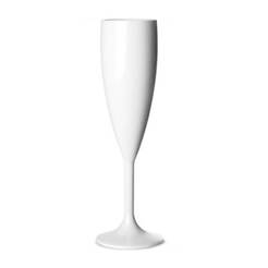 Plastic champagne glass 320ml ф5.5 x 21.8cm Premium white