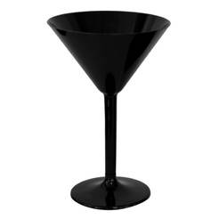 Plastic martini glass 200ml f11.2 x 17cm Premium black