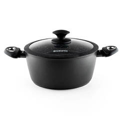 Pot with lid 24cm 4.2l Brabantia Rock BRABANTIA