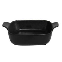 Square ceramic tray 15 x 15 x 5.5cm black