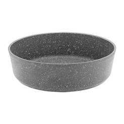 Round baking tray f30 x 9cm, Granite grey