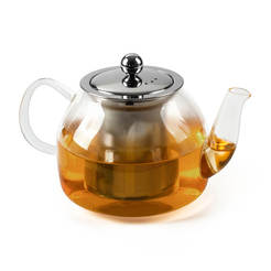 Kettle with strainer 800ml borosilicate glass