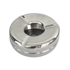 Ashtray windproof f10.5 x 5cm stainless steel