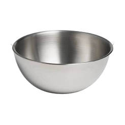 Metal basan bowl with board30 cm, stainless steel - for mixing