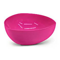 Plastic triangular bowl 600ml mixed colors Plasto