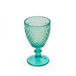 Water glass - thick-walled, turquoise