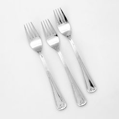 Set of forks for main dishes 3 pcs. 19.5cm stainless steel Florence