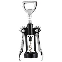 Lever corkscrew 16 cm, steel with chrome finish