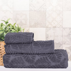 Bath towel 30 x 50 cm, 500 g/sq.m, 100% microcotton Suite dark gray