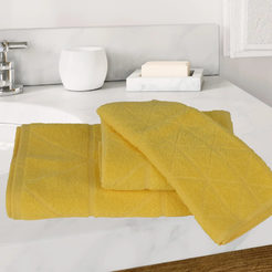 Хавлиена кърпа за баня 30 х 50см Фюжън 100% памук 400гр/м2 жълта