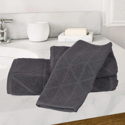 Bath towel 30 x 50cm Fusion 100% cotton 400g/m2 gray