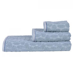 Bath towel 30 x 50 cm, 500 g/sq.m, 100% cotton Stone light blue