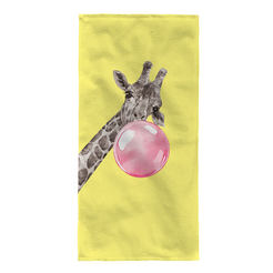 Детское пляжное полотенце 70 х 140 см махровое Kitee жираф