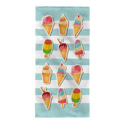 Детска плажна кърпа 70 х 140см хавлиена Kitee ice cream