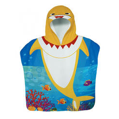 Children's poncho Shark 60-120cm