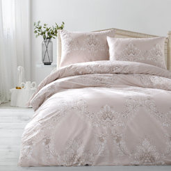 Bed linen set 4 pieces ranfors print Elegance beige