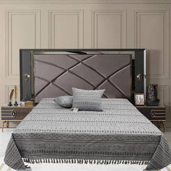 Bedroom mattress 220x240cm 100% cotton gray Montesa