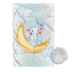 Children's blanket Sherpa 100 x 150 cm, with an insert and an elephant band