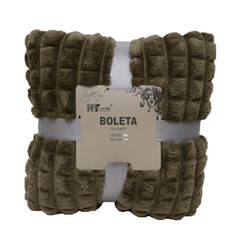 Blanket Boleta 150x200cm embossed green 100% polyester