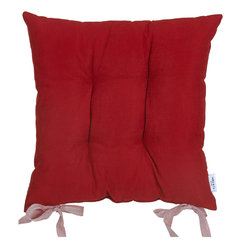 Chair cushion 43x43cm solid red