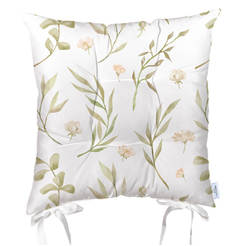 Декоративная подушка на стул 43 х 43 см, правое поле цветы 1 осень