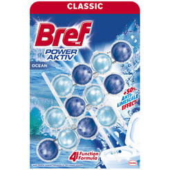 Balls for toilet Bref Power active ocean 3 x 50g