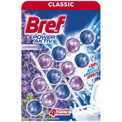 Balls for toilet Bref Power active lavender 3 x 50g