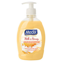 Liquid soap honey and milk pump 400ml