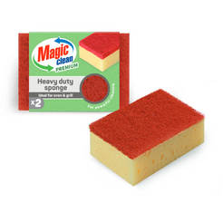 Sponge for heavily soiled dishes/surfaces 2 pcs. 10 x 7 x 3.5cm