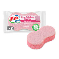 Non-scratch cellulose sponge for delicate dishes/surfaces 2 pcs. 13 x 7 x 3cm