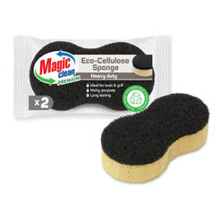 Cellulose sponge for heavily soiled dishes/surfaces 2 pcs. 13 x 7 x 3cm