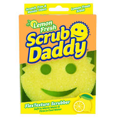 Домакинска гъба Scrub Daddy Lemon топла/студена вода