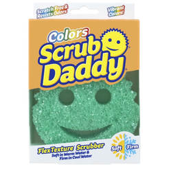 Бытовая губка Scrub Daddy Colors горячая/холодная вода зеленый