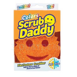 Бытовая губка Scrub Daddy Colors горячая/холодная вода оранжевый