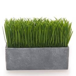 Artificial grass in a pot 24.5 x 9.5 x 18 cm
