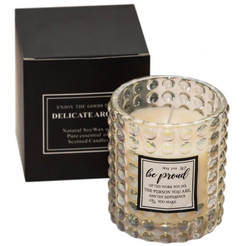 Scented candle in a transparent jar ф8 x 9cm 200g