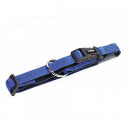 Dog collar 20-30cm/10mm Soft Grip blue