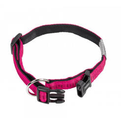 Collar for dogs 20-30cm/10mm Soft Grip cyclamen