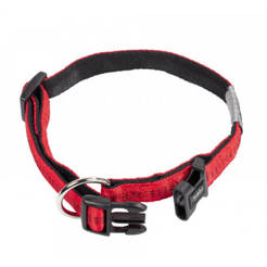 Dog collar 25-35cm/15mm Soft Grip red