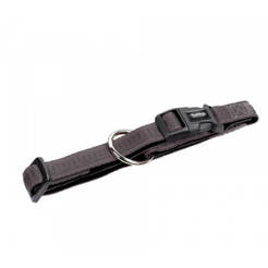 Dog collar 25-35cm/15mm Soft Grip dark grey