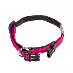 Collar for dogs 40-55cm/25mm Soft Grip cyclamen