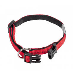 Dog collar 50-65cm/25mm Soft Grip red