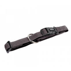 Dog collar 50-65cm/25mm Soft Grip dark grey