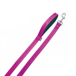 Dog lead 120 cm/10mm Soft Grip cyclamen