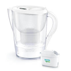 Marella XL Memo water filter jug with 3 Maxtra Pro white BRITA filters