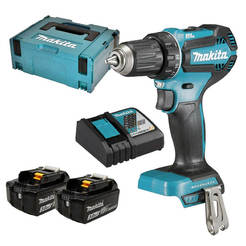 Brushless screwdriver 2 batteries 18V/2x3Ah Li-Ion 27/50Nm DDF485RFJ MAKITA