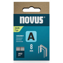 Staples for tacker 8mm 800pcs. type A 53 NOVUS