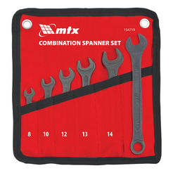 Combination wrenches 8-17mm phosphated 6 pieces MTX